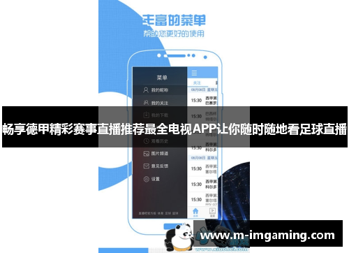 畅享德甲精彩赛事直播推荐最全电视APP让你随时随地看足球直播